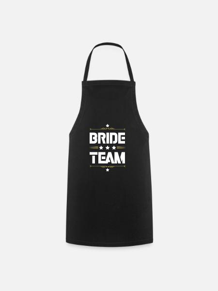 Bride Team - Kochschürze - Schwarz
