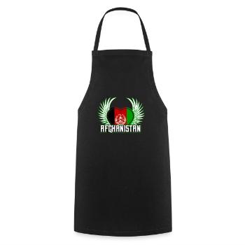Afghanistan - Cooking Apron - black - Front - AI Model Male 185 dark (185cm)