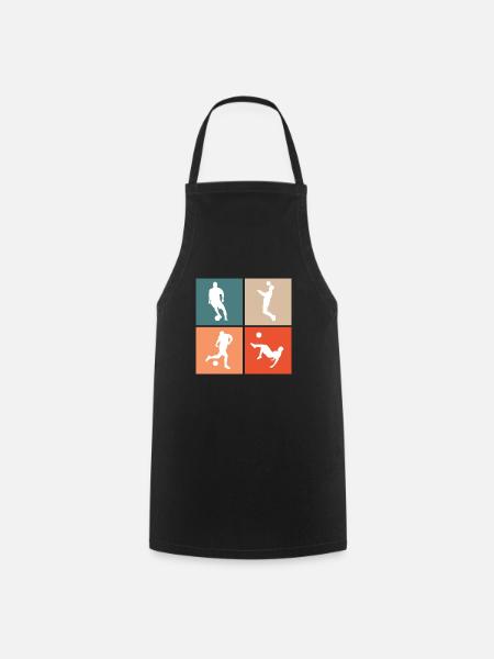 Football Footballer - Cooking Apron - black
