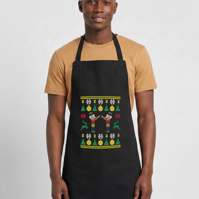 Dancing Nutcracker Dabbing Nutcracker Knittered Cooking Apron