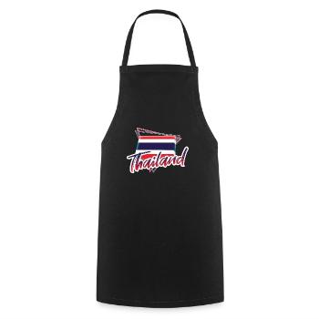 Thaïlande - Tablier de cuisine - noir - Devant - AI Model Male 185 dark (185cm)