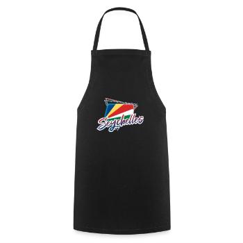 Seychelles - Cooking Apron - black - Front - AI Model Male 185 dark (185cm)