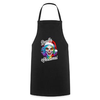 Deadly Christmas - Cooking Apron - black - Front - AI Model Male 185 dark (185cm)