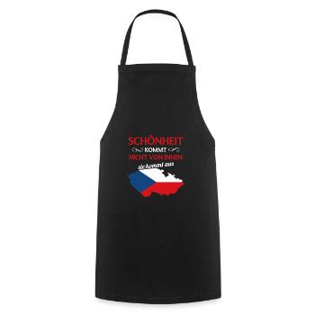 Nationalität Sportmannschaft Fan Tschechien - Kochschürze - Schwarz - Vorne - AI Model Male 185 dark (185cm)