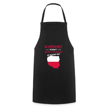 Nationalität Sportmannschaft Fan Polen - Kochschürze - Schwarz - Vorne - AI Model Male 185 dark (185cm)