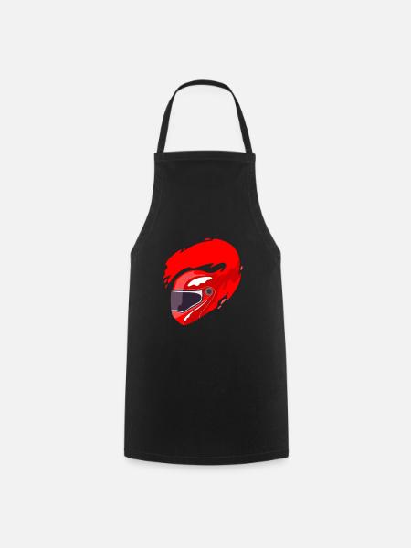 Helmet motorcycle helmet racing motorsport - Cooking Apron - black