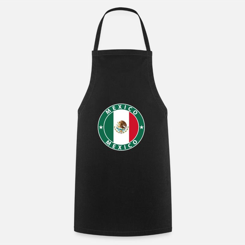 Mexique - Tablier de cuisine - noir