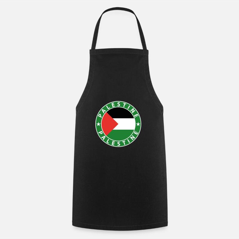 Palestine - Tablier de cuisine - noir