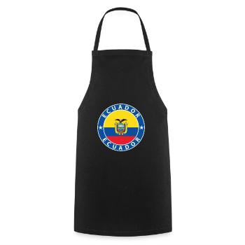Ecuador - Cooking Apron - black - Front - AI Model Male 185 dark (185cm)