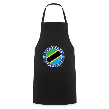 Tanzanie - Tablier de cuisine - noir - Devant - AI Model Male 185 dark (185cm)