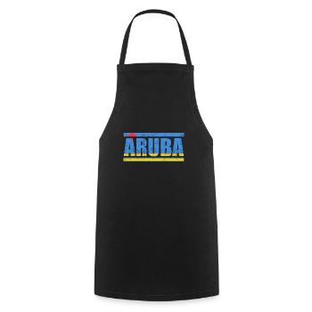 Aruba - Kochschürze - Schwarz - Vorne - AI Model Male 185 dark (185cm)