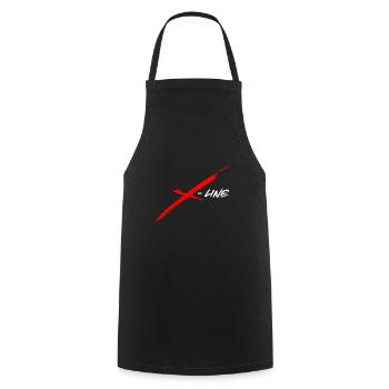X-Line - Kochschürze - Schwarz - Vorne - AI Model Male 185 dark (185cm)