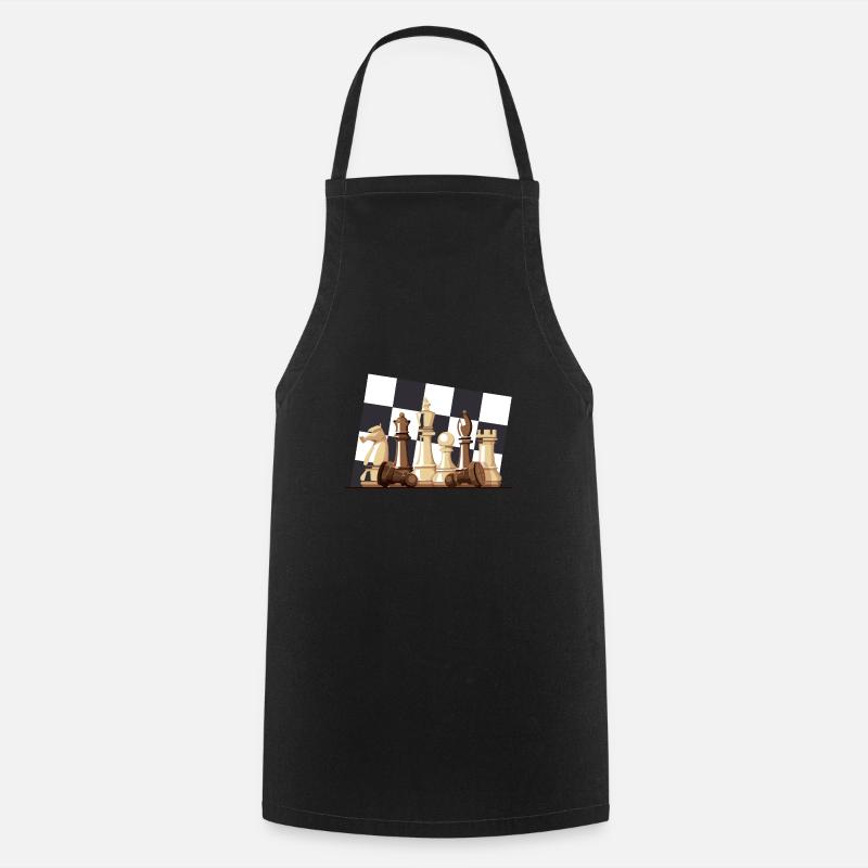 Échiquier - Tablier de cuisine - noir