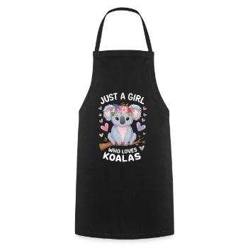 Koala Koala Koala Ours Koala Animal - Tablier de cuisine - noir - Devant - AI Model Male 185 dark (185cm)
