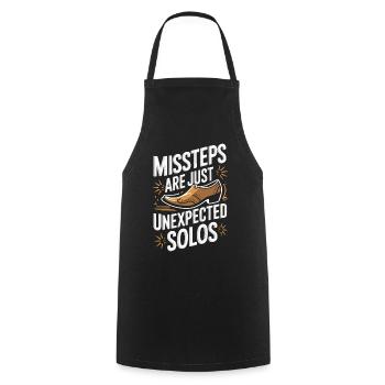 Line Dancing Dancing Dancers - Cooking Apron - black - Front - AI Model Male 185 dark (185cm)