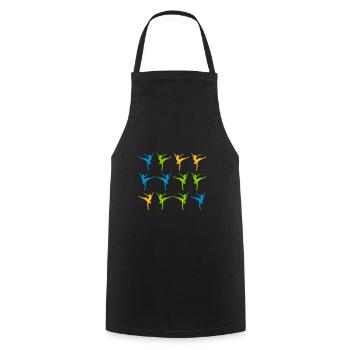 ballet dancing ballerina hobby - Cooking Apron - black - Front - AI Model Male 185 dark (185cm)
