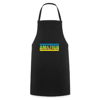 Amazigh - Cooking Apron - black - Front - AI Model Male 185 dark (185cm)