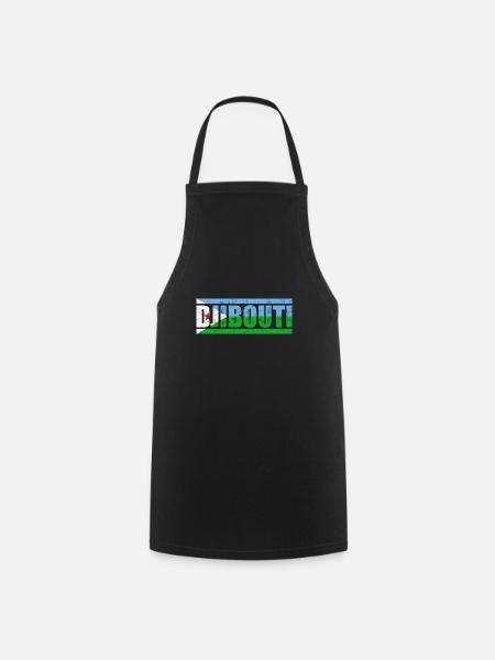 Djibouti - Tablier de cuisine - noir