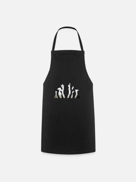 Pièces d’échecs - Tablier de cuisine - noir