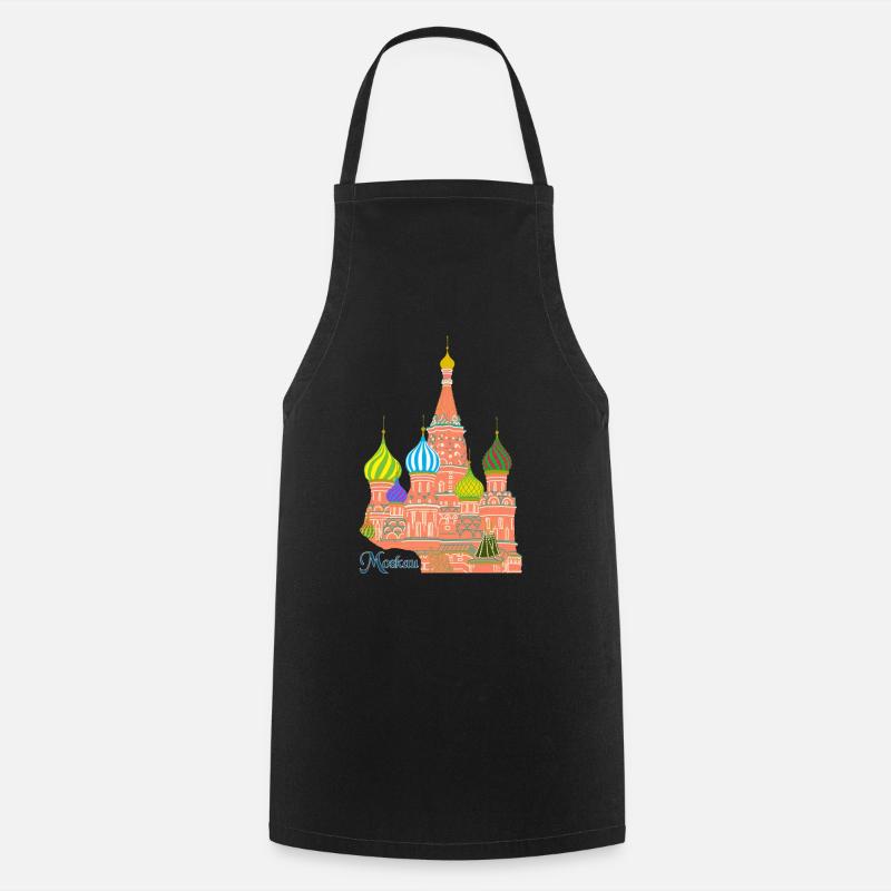 Moscou Cathédrale Basilius - Tablier de cuisine - noir