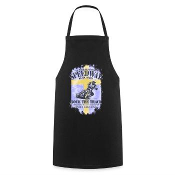 Speedway Racing - Sweden Vintage Flag - Tablier de cuisine - noir - Devant - AI Model Male 185 dark (185cm)
