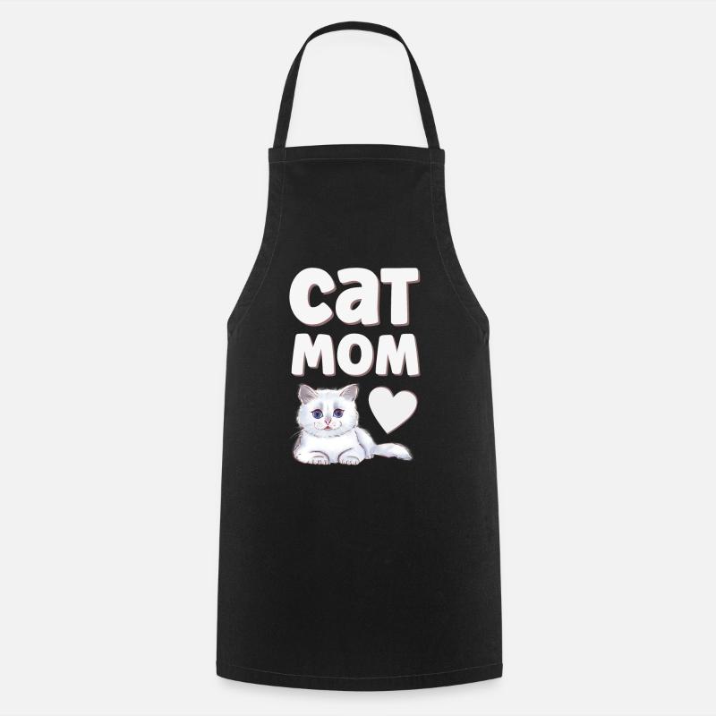 Katze Katzen - Kochschürze - Schwarz