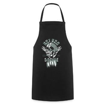 Hot Rod Garage - Cooking Apron - black - Front - AI Model Male 185 dark (185cm)