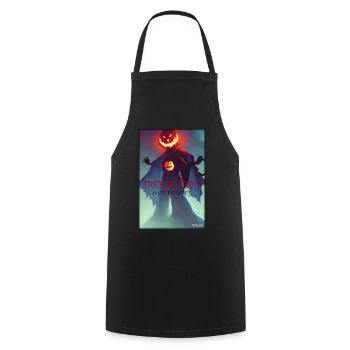 Halloween Pumpkin Monster - Trick or Treat - Cooking Apron - black - Front - AI Model Male 185 dark (185cm)