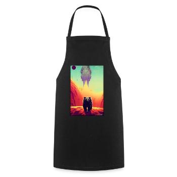 Bear Grizzly Bear Brown Bear Predator Wildlife Forest 3 - Cooking Apron - black - Front - AI Model Male 185 dark (185cm)