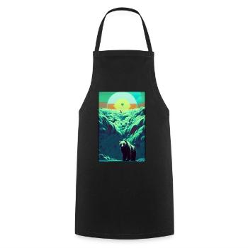 Bear Grizzly Bear Brown Bear Predator Wildlife Forest 8 - Cooking Apron - black - Front - AI Model Male 185 dark (185cm)