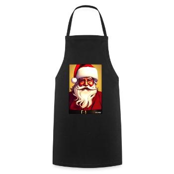 Weinachten Weihnachtsmann weihnachtlich Winter - Kochschürze - Schwarz - Vorne - AI Model Male 185 dark (185cm)