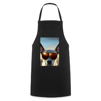 Chien Chiens Lunettes de soleil Animaux sauvages Animaux animaux - Tablier de cuisine - noir - Devant - AI Model Male 185 dark (185cm)