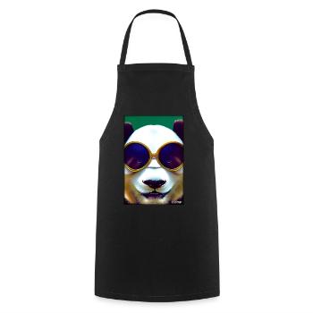Panda Sunglasses Wildlife Forest Animals Wilderness - Cooking Apron - black - Front - AI Model Male 185 dark (185cm)