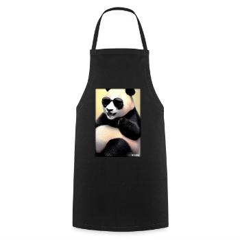Panda Sunglasses Wildlife Forest Animals Wilderness - Cooking Apron - black - Front - AI Model Male 185 dark (185cm)