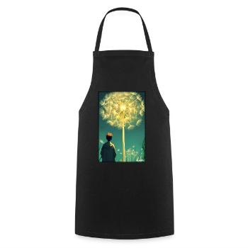Dandelion Dandelion Asteraceae Flower Spring - Cooking Apron - black - Front - AI Model Male 185 dark (185cm)