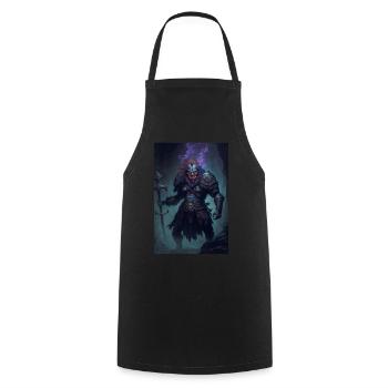 Inspired Demon - Cooking Apron - black - Front - AI Model Male 185 dark (185cm)