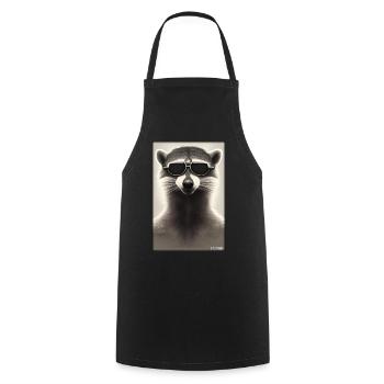 Raccoon Sunglasses Wildlife Forest Animal Forest Nature - Cooking Apron - black - Front - AI Model Male 185 dark (185cm)