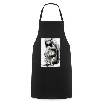 Squirrel Sunglasses Wildlife Forest Animal Forest - Cooking Apron - black - Front - AI Model Male 185 dark (185cm)