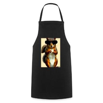 Squirrel Sunglasses Wildlife Forest Animal Forest - Cooking Apron - black - Front - AI Model Male 185 dark (185cm)