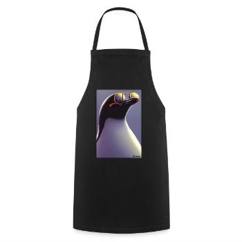 Pingouin Lunettes de soleil Faune Oiseau de mer - Tablier de cuisine - noir - Devant - AI Model Male 185 dark (185cm)