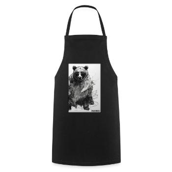 Bear Sunglasses Wildlife Forest Animals Wilderness - Cooking Apron - black - Front - AI Model Male 185 dark (185cm)