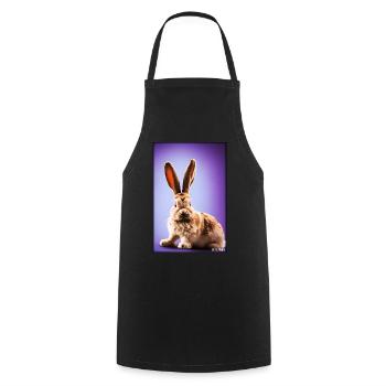 Rabbit Easter Easter Pet Easter Holiday - Cooking Apron - black - Front - AI Model Male 185 dark (185cm)