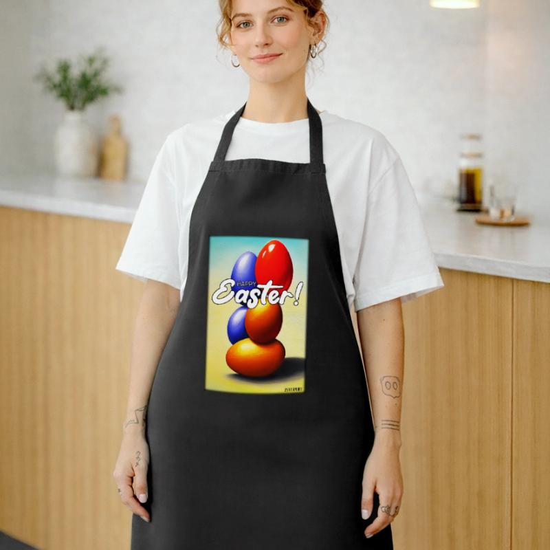 Happy Easter - Easter Egg Easter Easter Colorful Eggs Cooking Apron