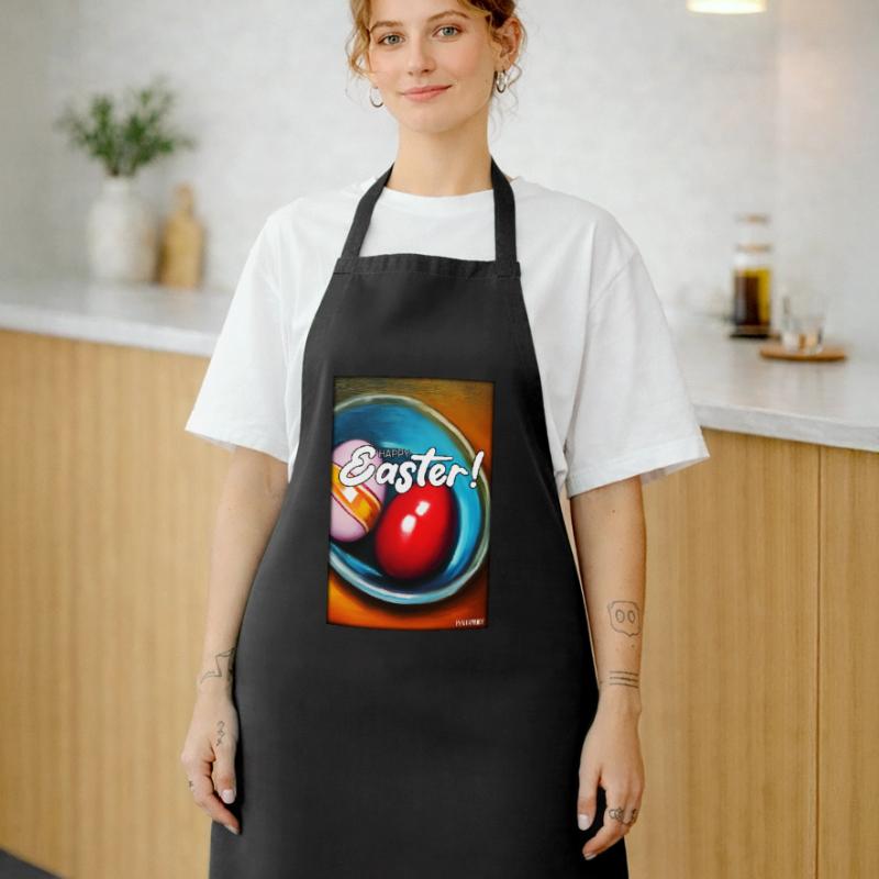 Happy Easter - Easter Egg Easter Easter Colorful Eggs Cooking Apron