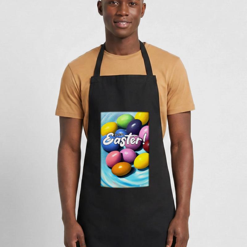 Happy Easter - Easter Egg Easter Easter Colorful Eggs Cooking Apron