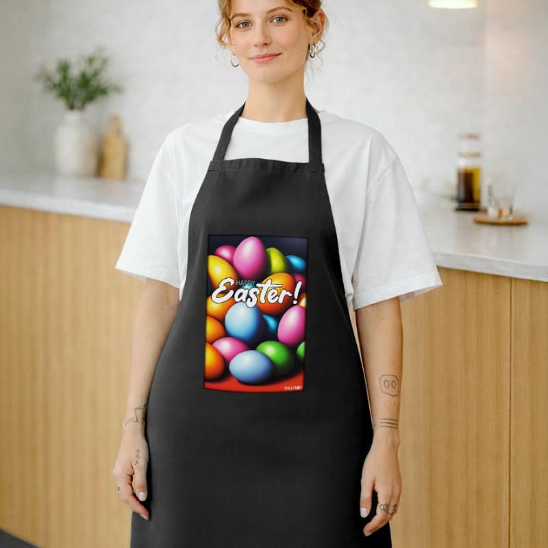 Happy Easter - Easter Egg Easter Easter Colorful Eggs Cooking Apron