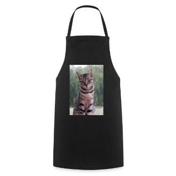 Katze Kätzchen - Kochschürze - Schwarz - Vorne - AI Model Male 185 dark (185cm)