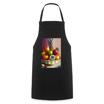 Fruit - Tablier de cuisine - noir - Devant - AI Model Male 185 dark (185cm)