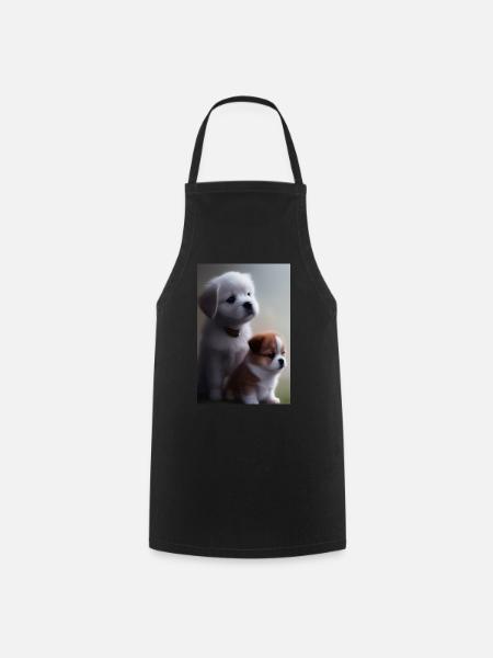 Baby Hund - Kochschürze - Schwarz