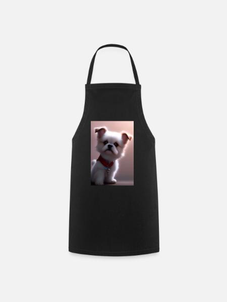 Baby Hund - Kochschürze - Schwarz